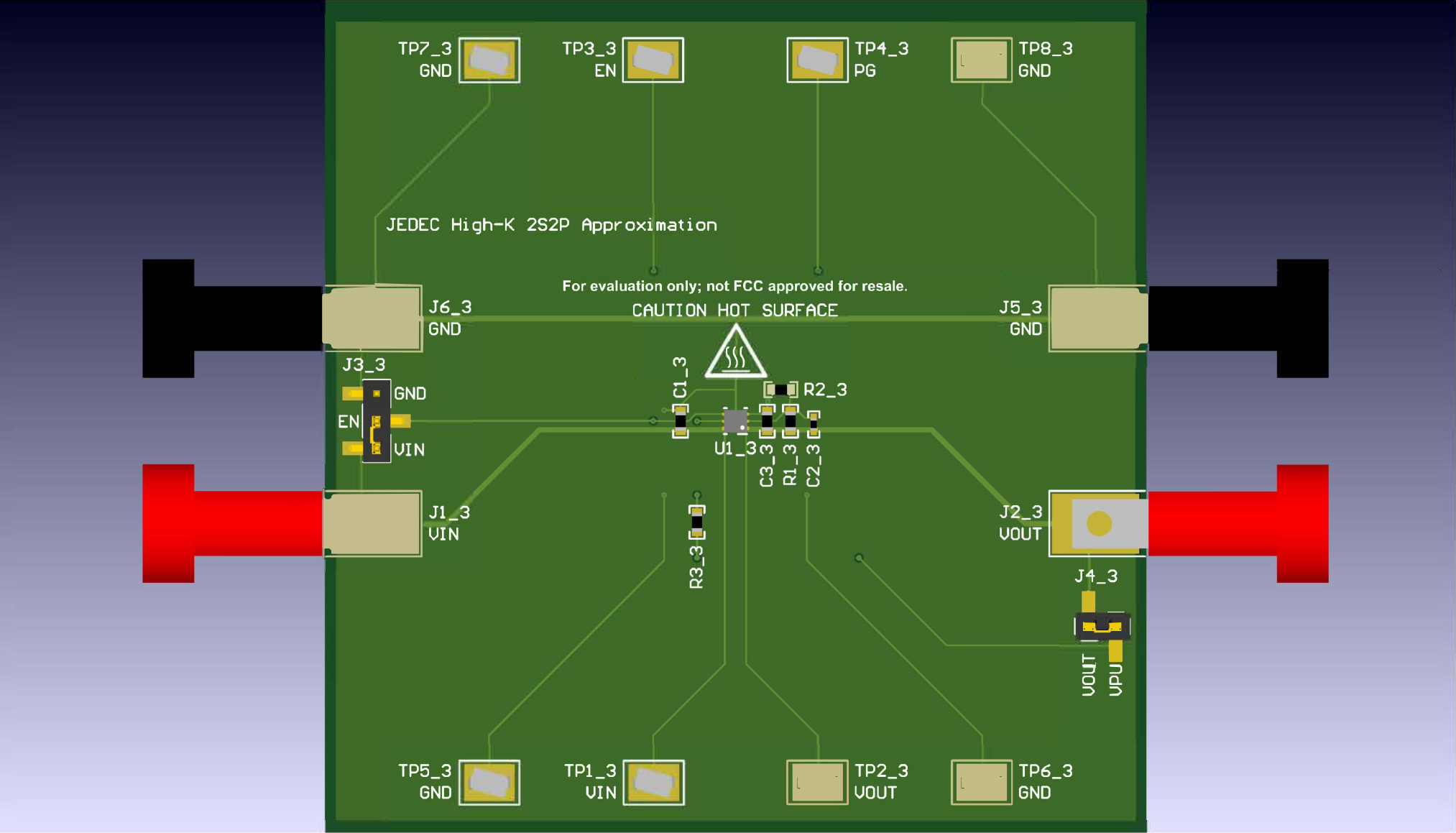  TPS745 (WSON) JEDEC High-K Approximation Layout
