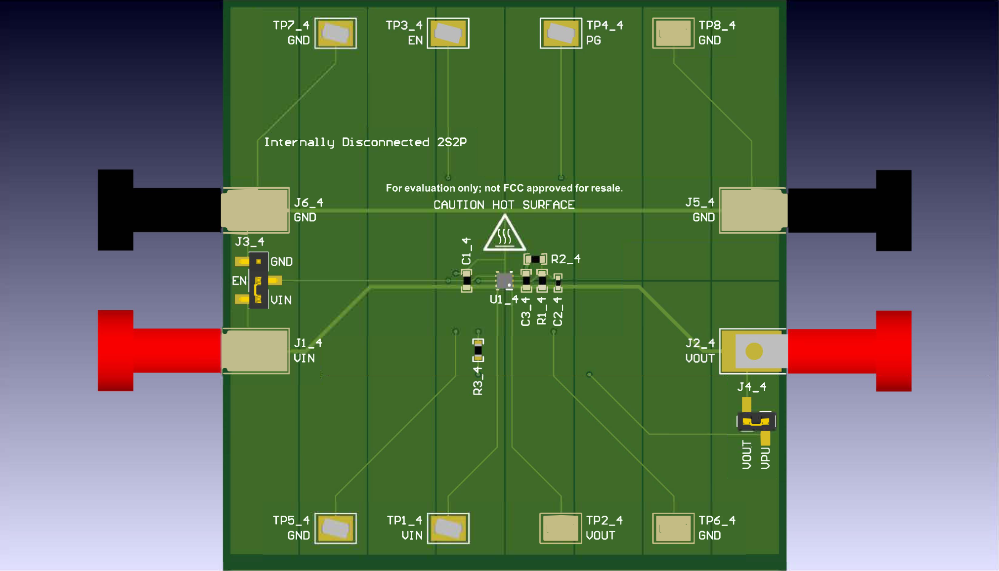  TPS745 (WSON) Internally Disconnected Layout