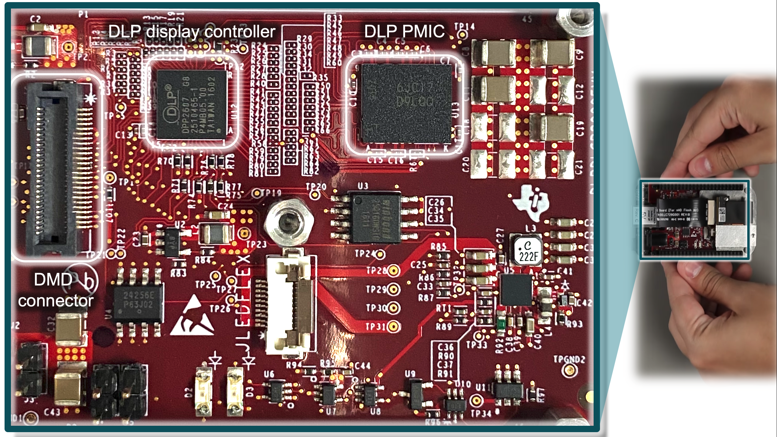  DLP .2 nHD (DLP2000) 芯片組評估模塊 (EVM) 電子器件