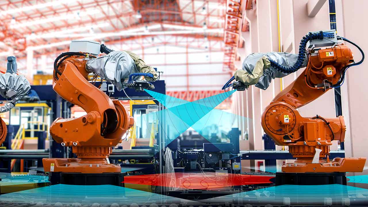 IWR6843 嵌入在工業(yè)機(jī)器人中的毫米波傳感器
