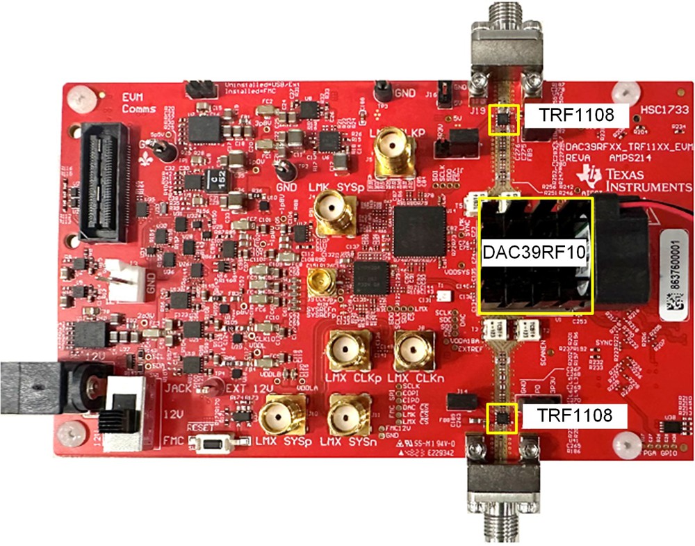  TRF1108 DAC39RF10 評(píng)估模塊 (TRF1108-DAC39RFEVM)