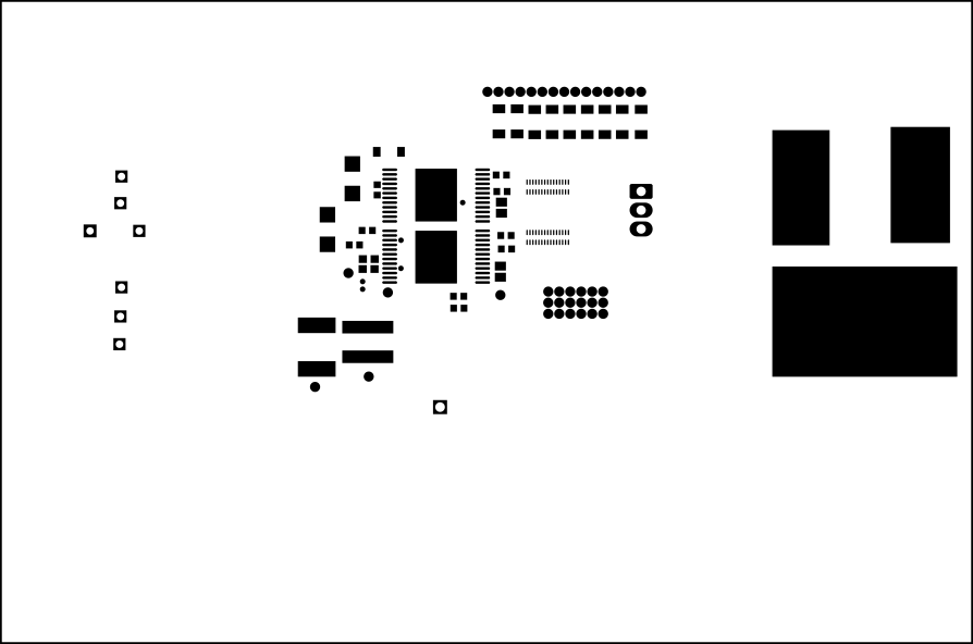 TPS7H6003EVM-CVAL, TPS7H6013EVM-CVAL, TPS7H6023EVM-CVAL, TPS7H6005EVM, TPS7H6015EVM, TPS7H6025EVM 頂部阻焊層 (TPS7H6023EVM-CVAL)