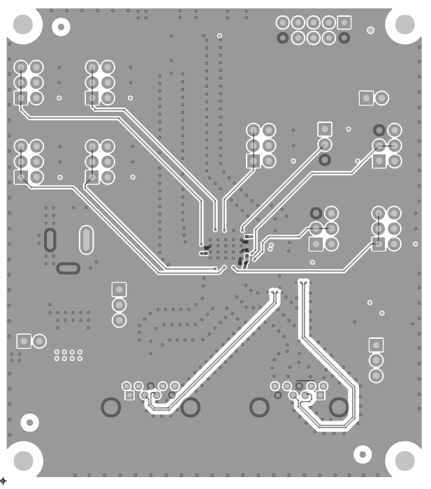 TUSB521Q1-EVM TUSB521Q1-EVM PCB 第 6 層（底部）