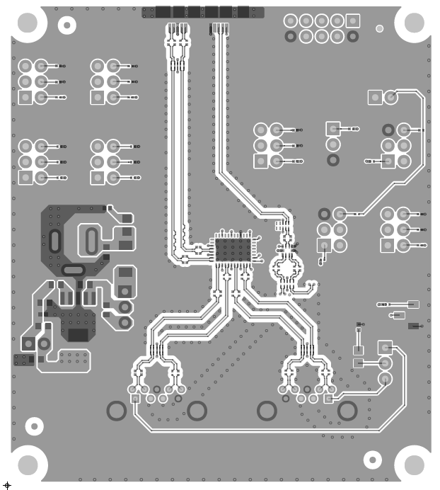 TUSB521Q1-EVM TUSB521Q1-EVM PCB 第 1 層（頂部）