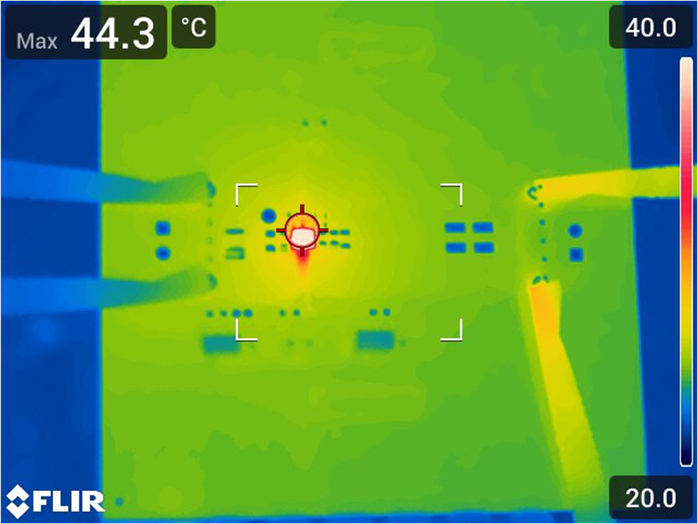 TPSM82813PEVM-062, TPSM82816PEVM-062 熱性能（TPSM82813PEVM-062，VIN = 5V，VOUT = 1.8V，IOUT = 3A）