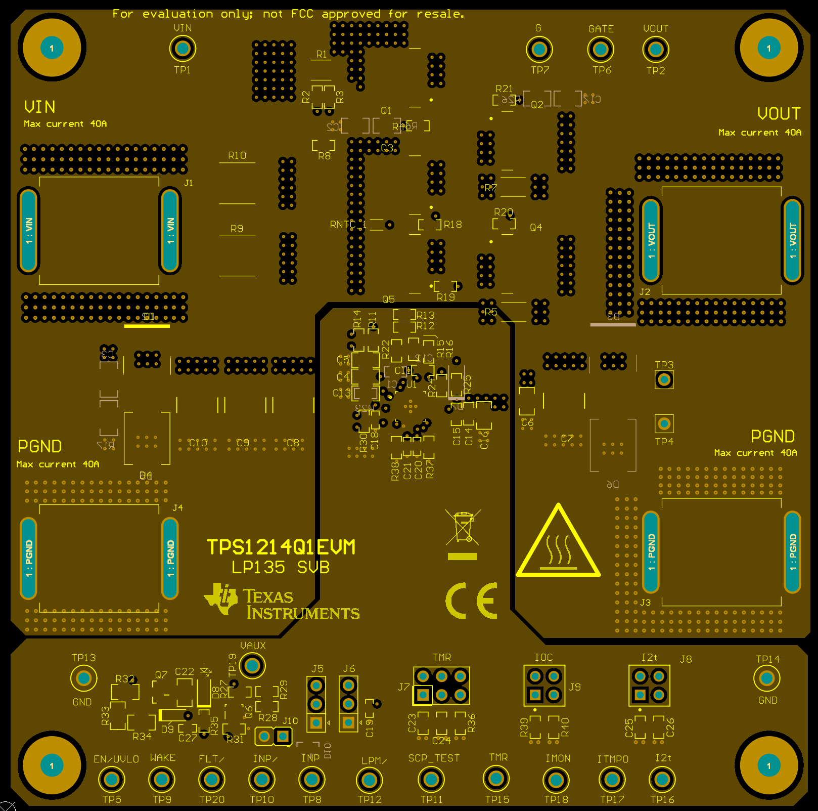 TPS1214Q1EVM 接地層