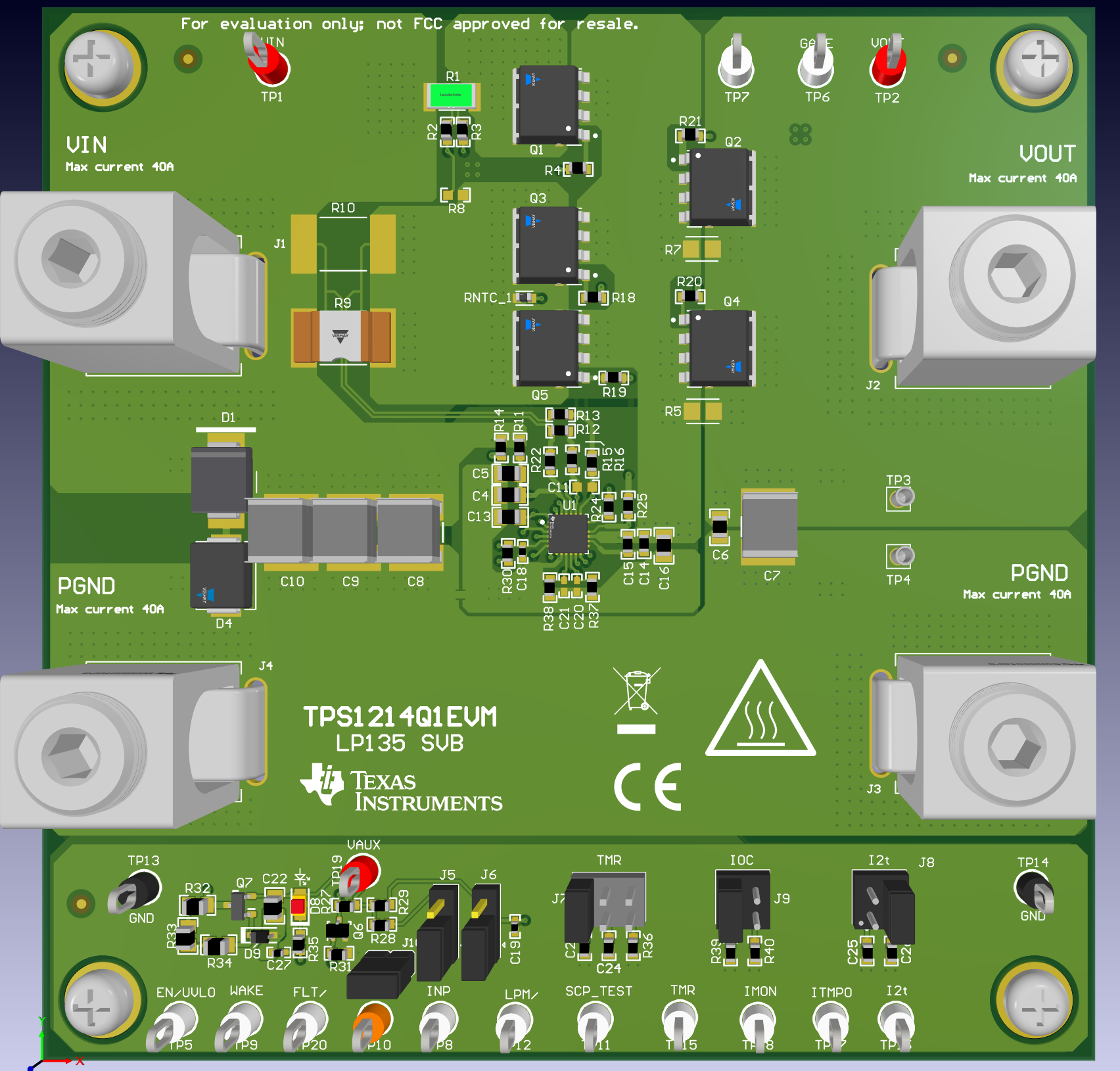 TPS1214Q1EVM 3D 視圖
