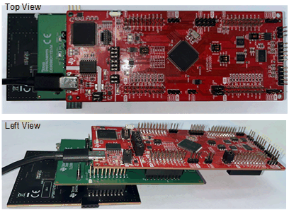 LP5899QDYYEVM LAUNCHXL-F280039C 和 LP5899EVM 連接