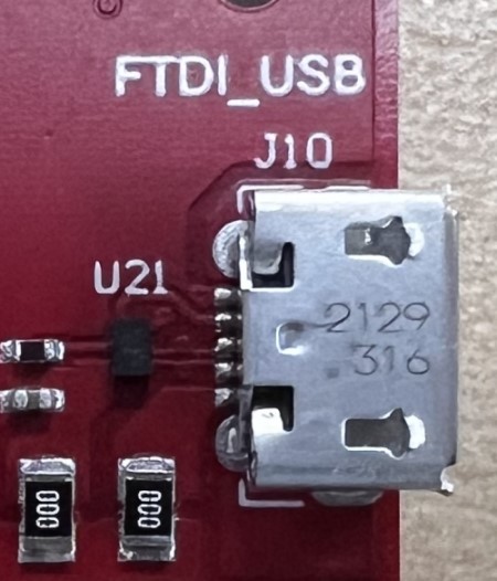 AWR2E44PEVM FTDI USB 端口