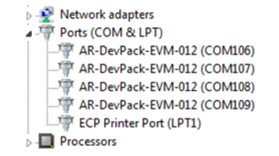 AWR2E44PEVM 已安裝 FTDI 驅(qū)動(dòng)程序