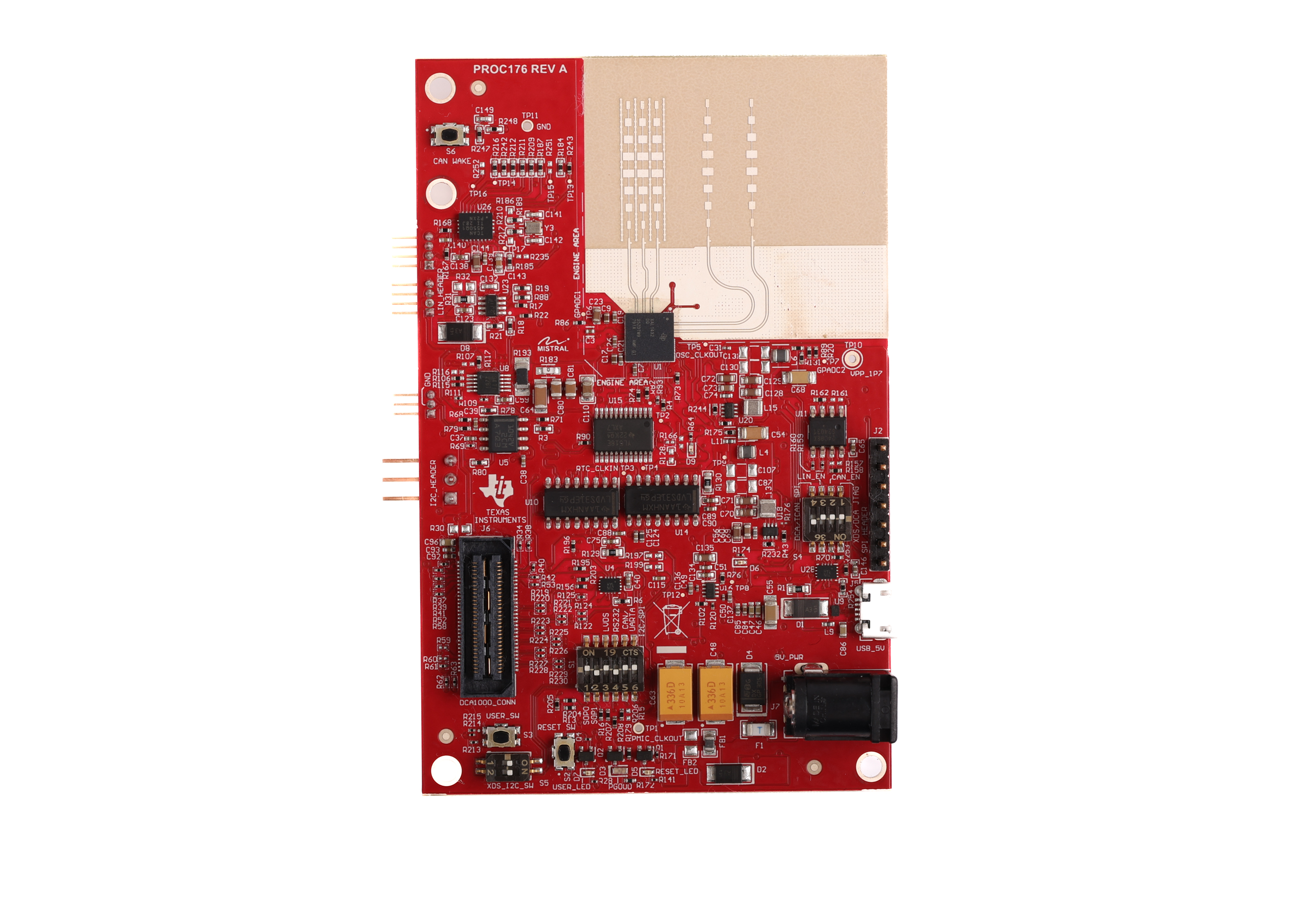 xWRL1432BOOST-BSD xWRL1432BOOST-BSD（頂視圖）