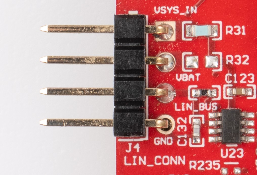 AWRL6844EVM IWRL6844EVM LIN 連接器