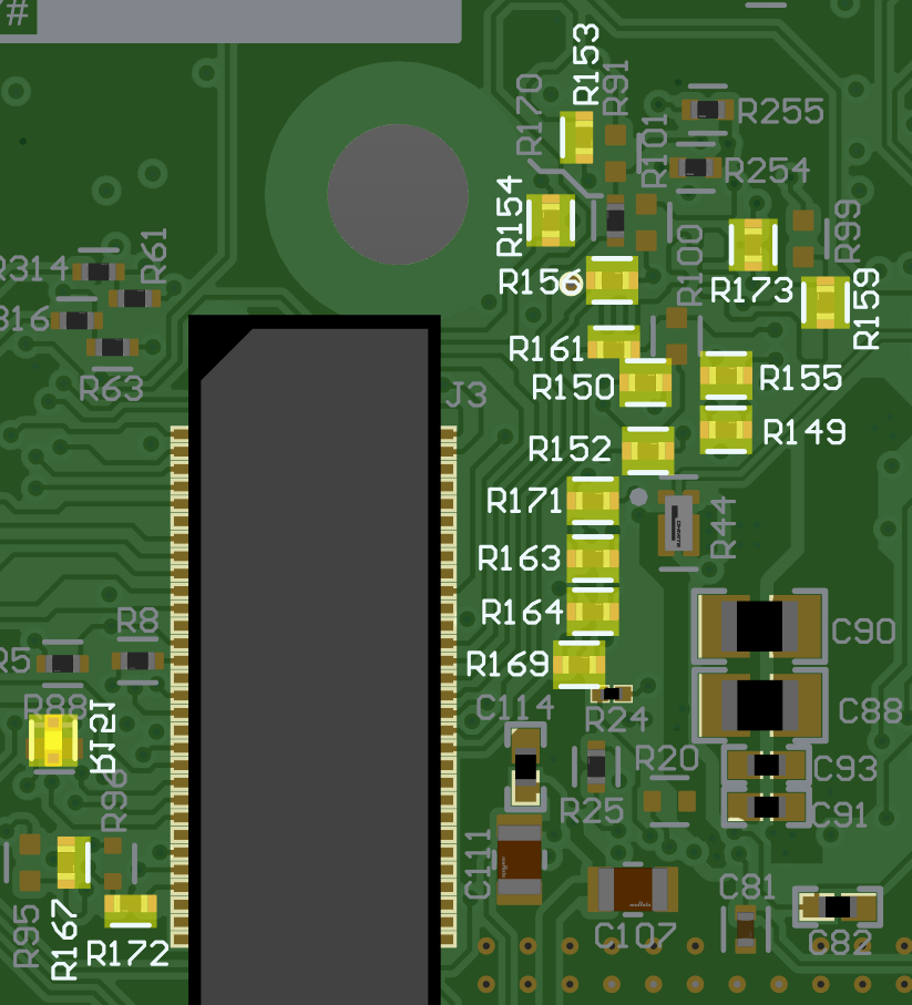 AM261-SOM-EVM 要移除的電阻器以啟用跟蹤功能